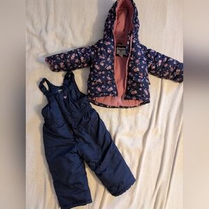 Girls Osh Kosh Coat and Snow Pants 2T